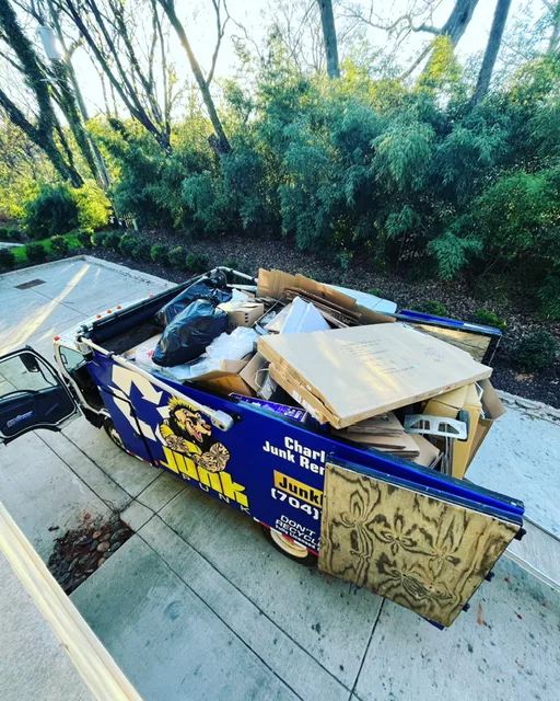 A truck load of cardboard for recycling