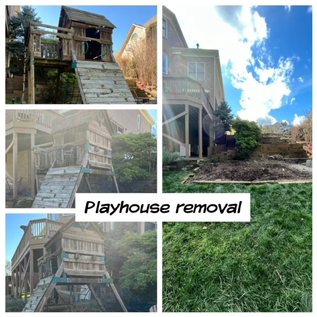 Playhouse removal, Huntersville
