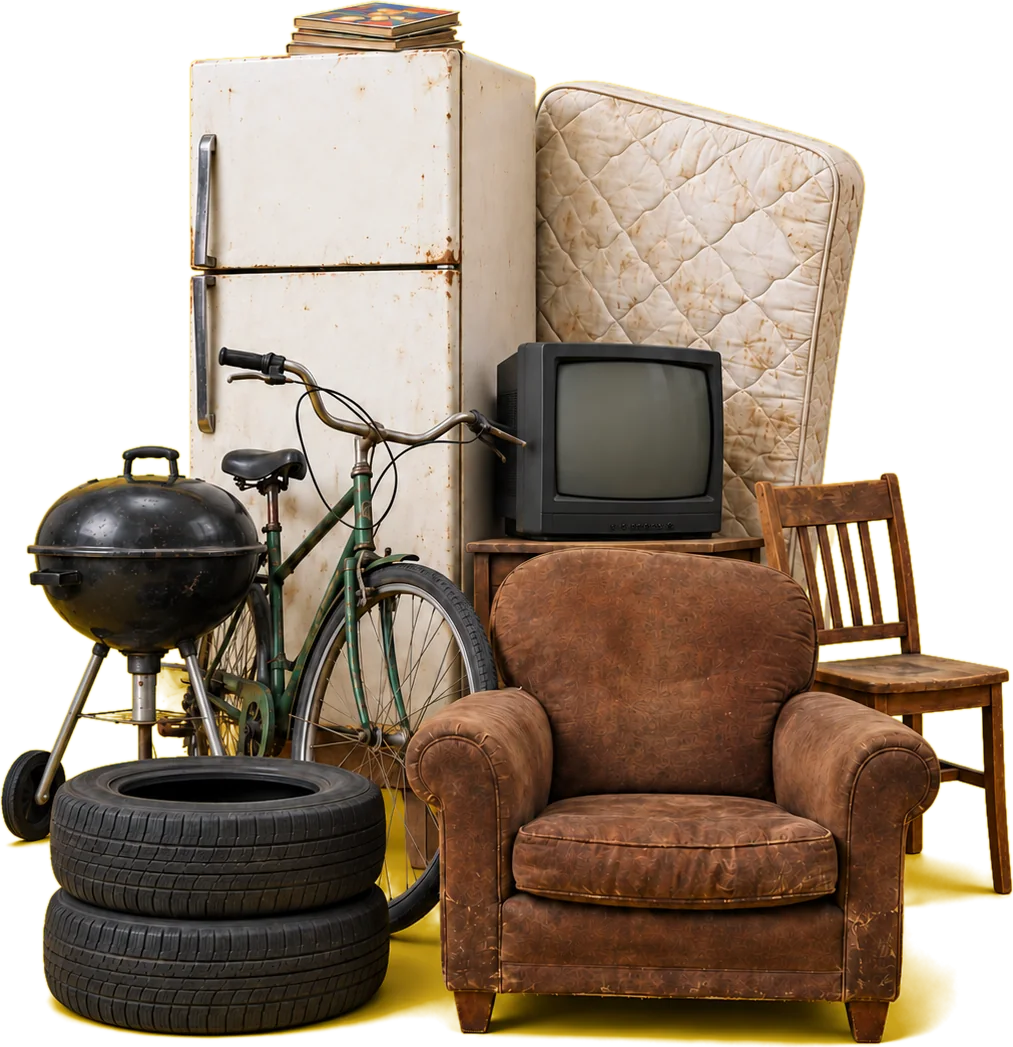 A heap of household junk
