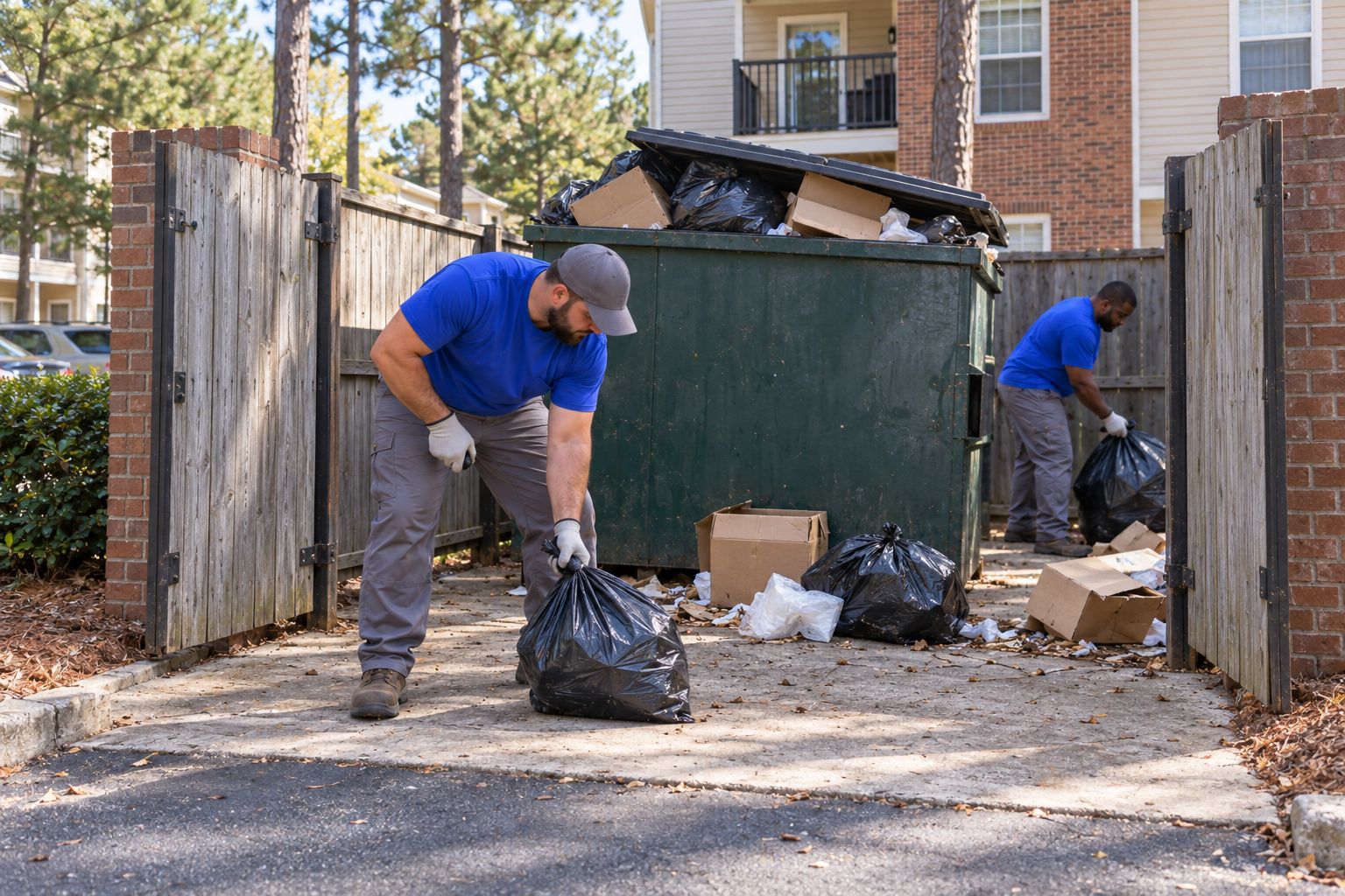 Dumpster area clean up by Junk Punk